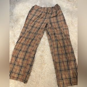 Plaid Cargo Pants
